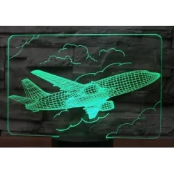 Air Plane Lamp - 3D Light - LED - 7 Colors