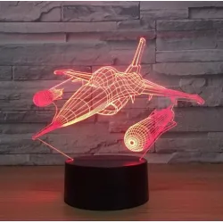 Air Plane Lamp - 3D Light - LED - 7 Colors