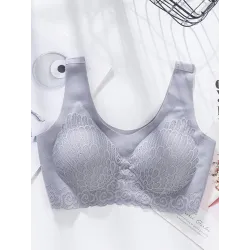 Sexy lace bra - wire-free - push-up - comfortable