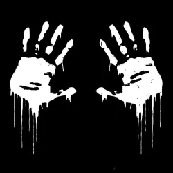 Zombie bloody hands - vinyl car sticker