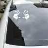 Zombie bloody hands - vinyl car sticker