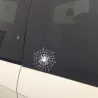 Spider on a spider web - car sticker