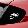 Bird feather - vinyl car sticker