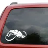 Bird feather - vinyl car sticker