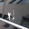 Go Fishing - car sticker - 9.2 * 15.2cm