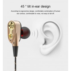 3.5mm in-ear wired earbuds - stereo headset with microphone