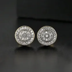 Elegant - small round crystal stud earringsEarrings