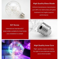 LED - RGB - E27 - 110V 220V - Edison bulb - decorative wires designE27