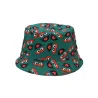 Vintage - printed fishing hat - reversible - unisex