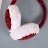 Leopard print plush earmuffs