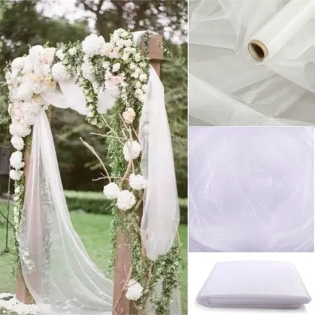 5m / 10m - decorative tulle - wedding chairs cover - roll fabric