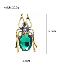Green crystal beetle - broochBrooches