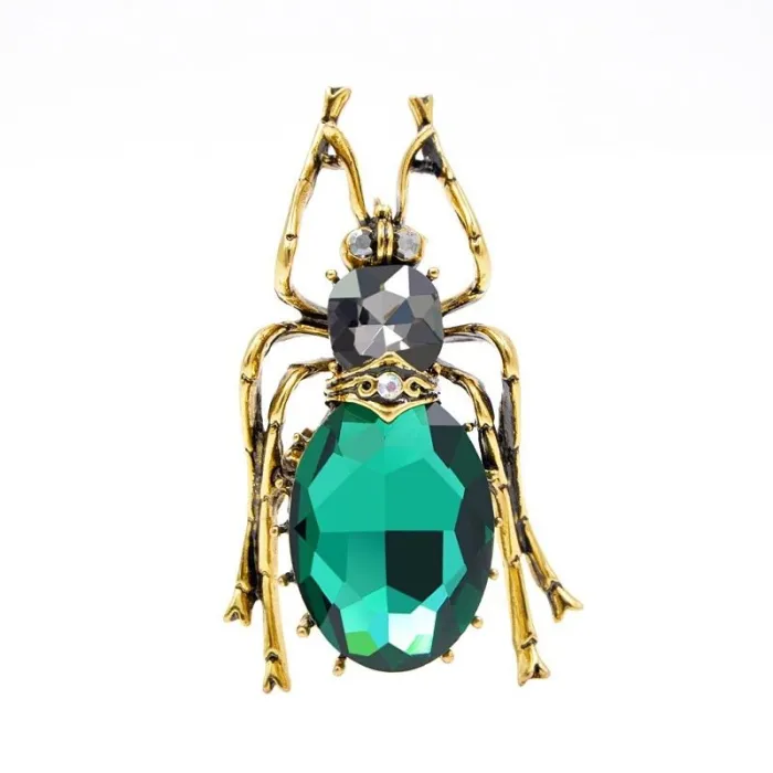 Green crystal beetle - broochBrooches