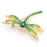 Crystal dragonfly - brooch