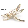 Crystal dragonfly - brooch