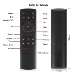 G20S - 2.4G - wireless air mouse - gyro - voice control - mini keyboard - remote control for PC Android TV BoxMouses