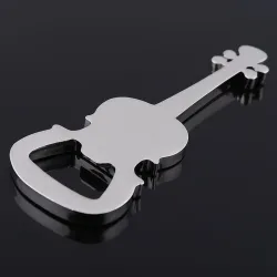 Stainless steel bottle opener - guitar shape