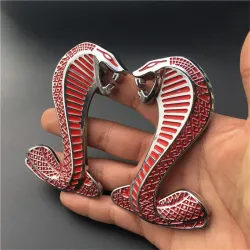 3D cobra - metal emblem - car sticker