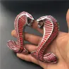 3D cobra - metal emblem - car sticker