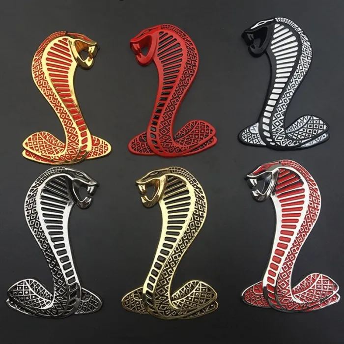 3D cobra - metal emblem - car sticker