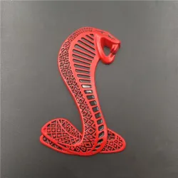 3D cobra - metal emblem - car sticker