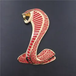 3D cobra - metal emblem - car sticker