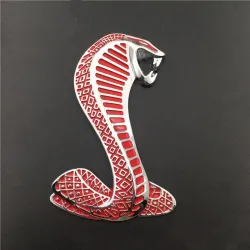 3D cobra - metal emblem - car sticker