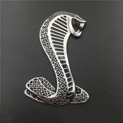 3D cobra - metal emblem - car sticker