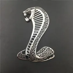 3D cobra - metal emblem - car sticker