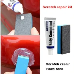 Car body compound wax - paste for scratch repair / polishing / grinding - kit