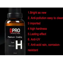 9H - nano ceramic car body coating - waterproof - anti-scratch - hydrophobic glass liquid
