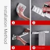 Towel holder - wall mounted - waterproof - kitchen - bathroom