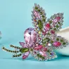 Crystal flower bouquet - brooch