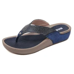 Beach flip flops with sequins - sandalsSandals
