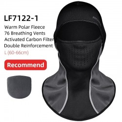 Winter thermal fleece ski mask - full face cover - hood with scarf - sport balaclava - windproof - waterproofEyewear