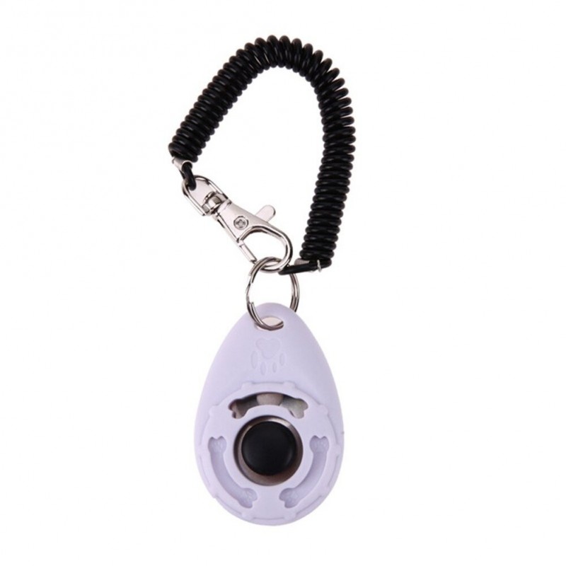 Dog trainer - adjustable keychain with sound - clicker - anti barking device