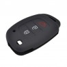 Silicone car key case - Hyundai - Elantra - Tucson - i40 - i20 - i10 - Creta - Santa Fe - 3 buttons