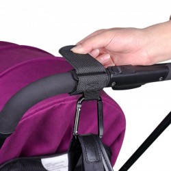 Baby stroller hooks - aluminum alloy carabiner - 2 pieces