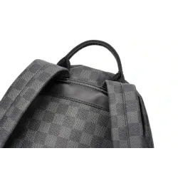 POLO - vintage leather backpack - plaid design