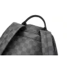 POLO - vintage leather backpack - plaid design