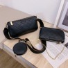 Leather handbag - crossbody - small clutch bag - detachable design - 3 pieces set