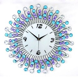 Modern crystal wall clock - iron art designClocks