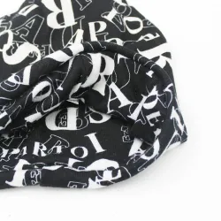 Multifunctional beanie - scarf - design with letters - unisex