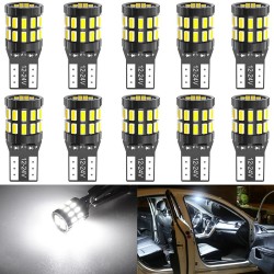 W5W - T10 - 12V - car LED Canbus bulb - 10 piecesT10