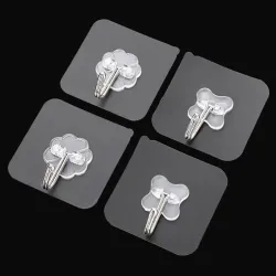 Strong transparent wall hooks - reusable - self adhesive - waterproof - 10 piecesKitchen
