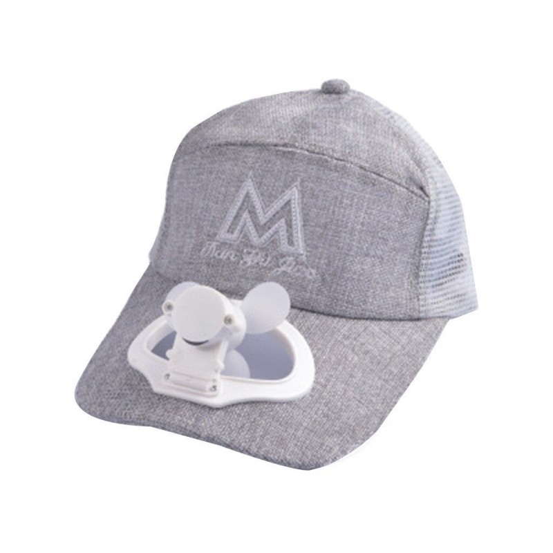 Baseball cap - with electric fan - USB - unisex