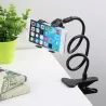 Flexible phone holder - adjustable - with clip