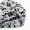 Multifunctional beanie - scarf - design with letters - unisex