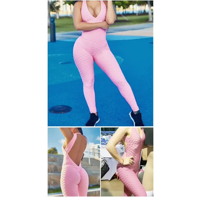 Sleeveless jumpsuit for women - one piece bodysuit