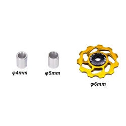 Ceramic bearing - bicycle derailleur - 11T - 4mm - 5mm - 6mm